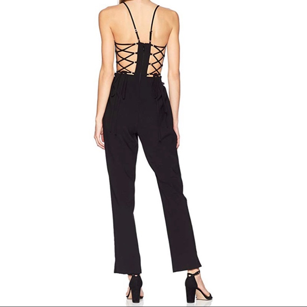 BCBGMaxAzria Esmee Lace-Up Jumpsuit